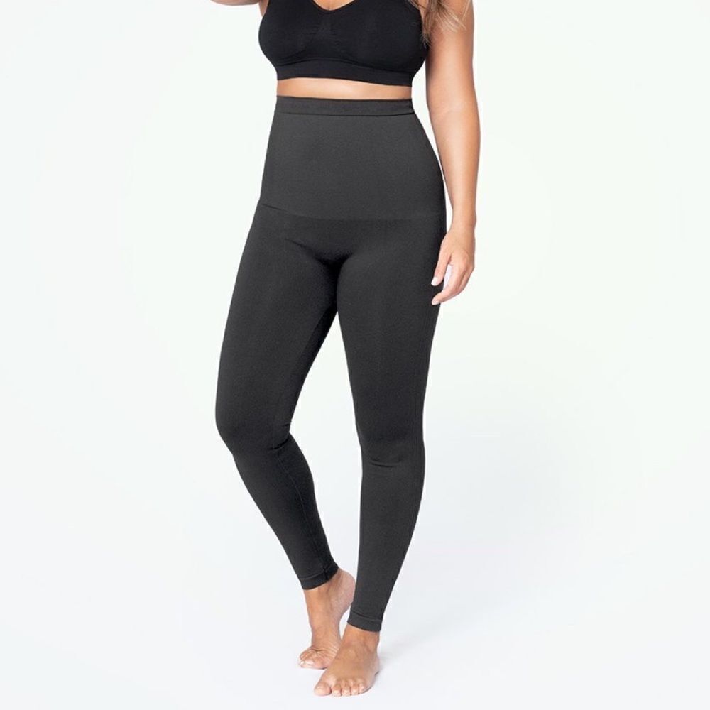 Empetua Women’s Gray High Waisted Shaping Leggings Size Small